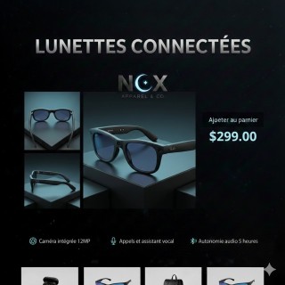 Lunettes futuristes : Style cyber et design industriel