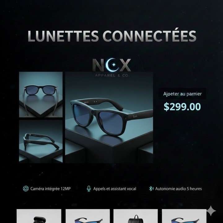 Lunettes futuristes : Style cyber et design industriel