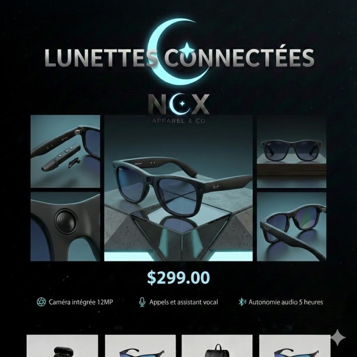 Lunettes futuristes : Style cyber et design industriel