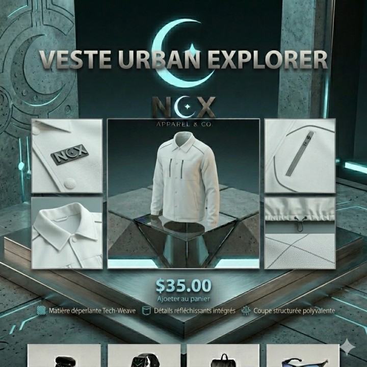 Veste urban explorer - Performance et style urbain