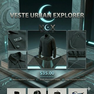 Veste urban explorer - Performance et style urbain